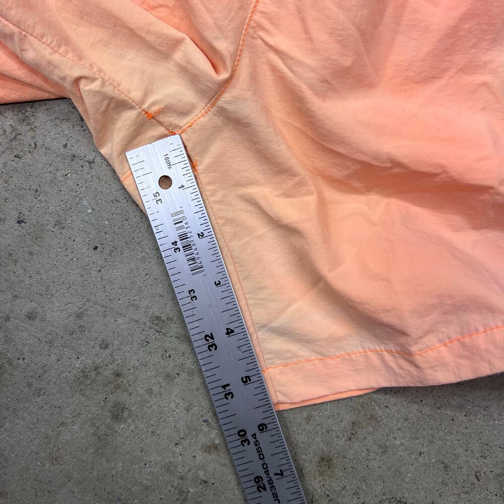 Vintage 90s Surf Style Swim Trunks XL Peach Orange Nylon Shorts Beach Surfer - Picture 16 of 16